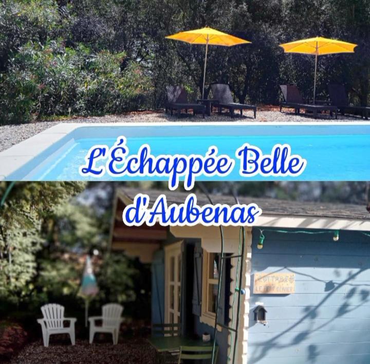 Chalet "Le Petit Olivier" Gites Appart 'Hotel L'Echappee Belle D'Aubenas Logement 2 Sur 3 Eksteriør bilde